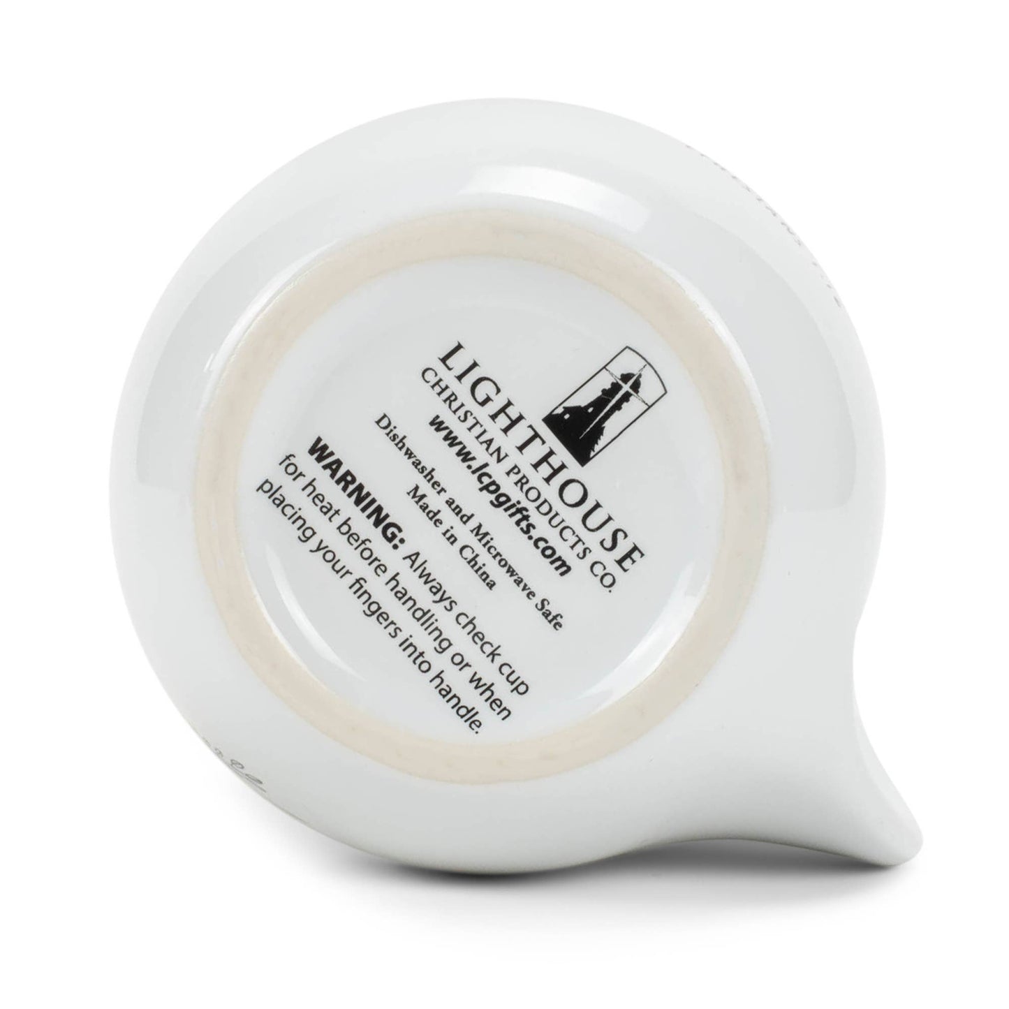 Ceramic Handwarmer Mug Pastor's Wife Floral w/Plum Interior