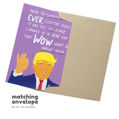 Funny Trump Mother's Day Card for Great Mom