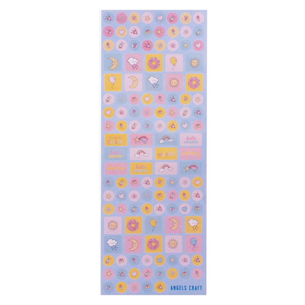 Assorted Unicorn Stickers – 3ct, 12x40cm