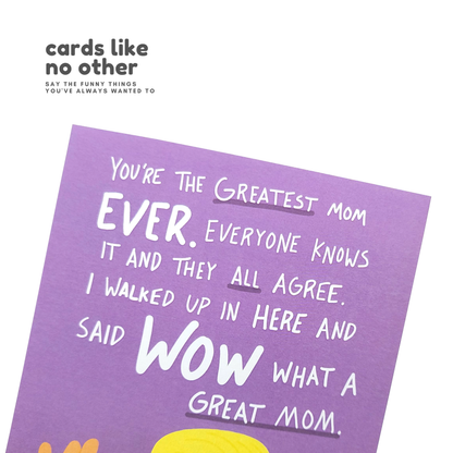 Funny Trump Mother's Day Card for Great Mom