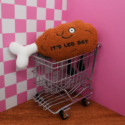 "It’s Leg Day" Chicken Leg Plush