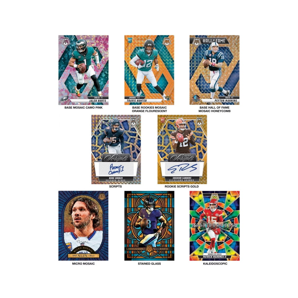 2025 Panini Mosaic Football 42ct. Mega Box