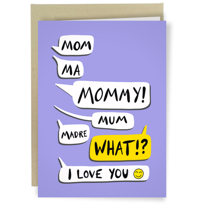 Mom Ma Mommy! - Funny Mother's Day Card