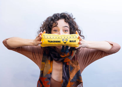 Teachers Rule Plush Ruler  Teacher Gift Toy Funny Cute