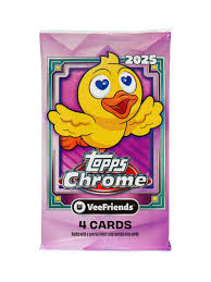 2025 TOPPS CHROME VEEFRIENDS 1 PACK BLASTER BOX (4 Cards) GaryVee Brand New