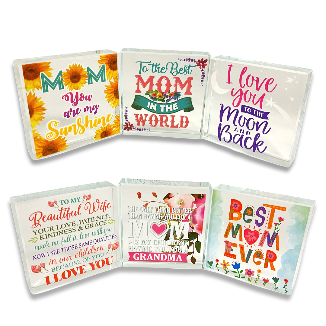 Glass Block Keepsake Mother's Day