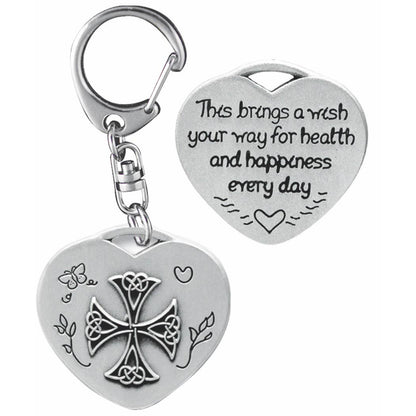 Friends Heart Shaped Angel Key Ring