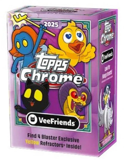 2025 TOPPS CHROME VEEFRIENDS 1 PACK BLASTER BOX (4 Cards) GaryVee Brand New