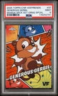 2025 Topps Chrome VeeFriends Generous Gerbil Manga Speckle Orange /25 PSA 9