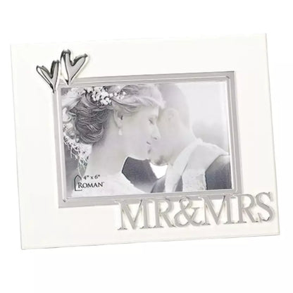 7"H MR & MRS FRAME 4X6 W/HEAR